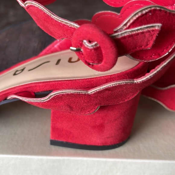 Unisa Ankle StrapOpen Toe Sandals in Red for any occasion, Size 7,5, perfect fit - Picture 4 of 7